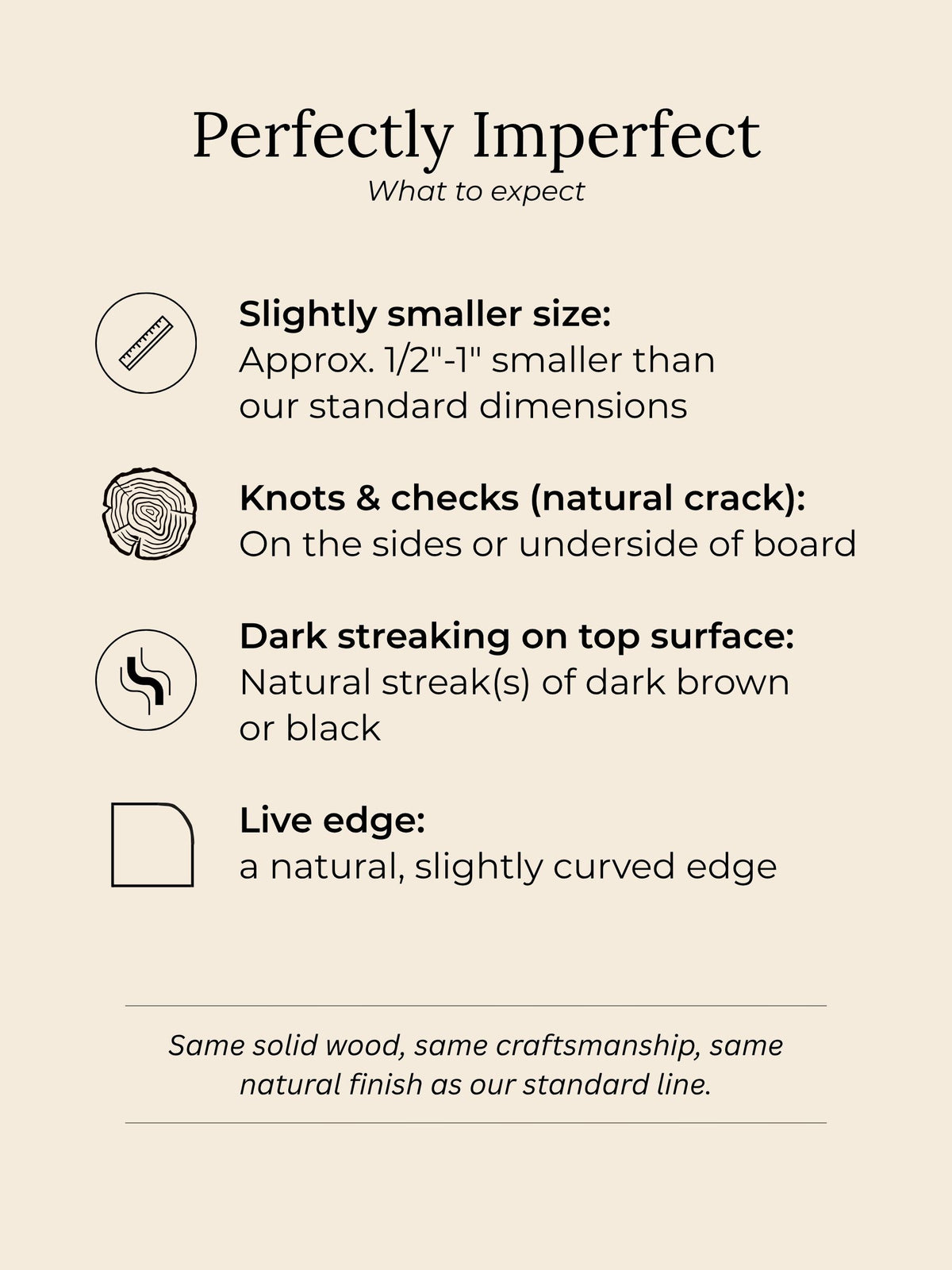 Perfectly Imperfect | Solid Slab Cutting Boards